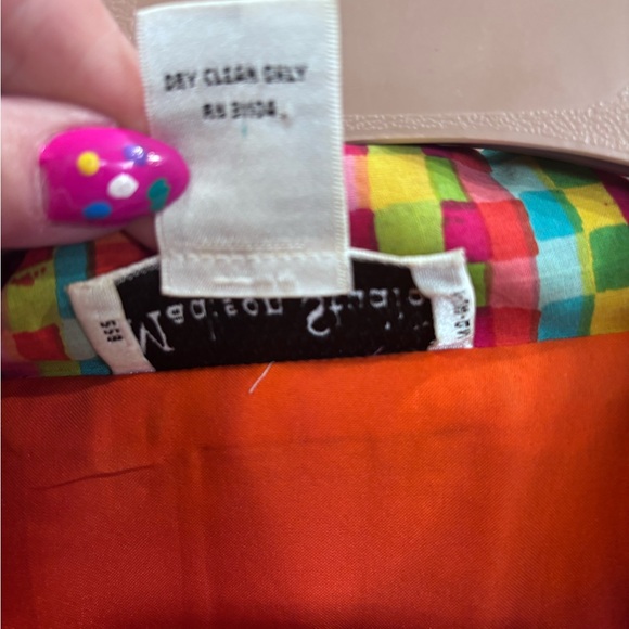 Madison Studio Orange Multi-Color Patterned Jacket - Picture 4 of 6